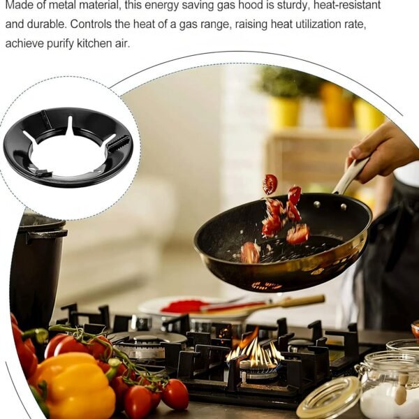 Gas-Saver-Burner-Stand-02.jpg Gas Stove Flame Protector Ring (25 x 25 cm, 1 Pc)