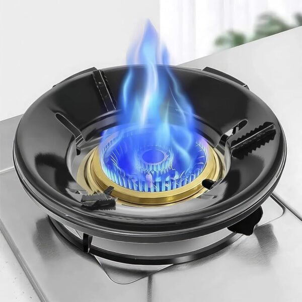 Gas-Saver-Burner-Stand-04.jpg Gas Stove Flame Protector Ring (25 x 25 cm, 1 Pc)