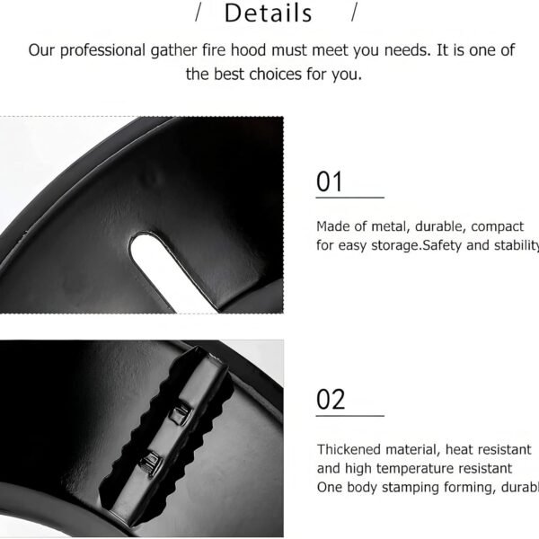 Gas Stove Flame Protector Ring (25 x 25 cm, 4 Pc)