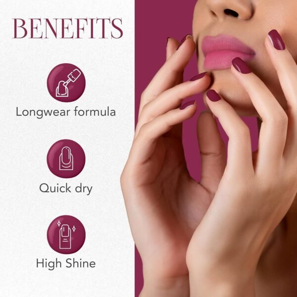 Gel-Intense-Nail-Paint-02_cd104ea3-8074-4ab5-a4d4-43cee2500729.jpg OG Beauty Burgundy Plum Gel Intense Nail Polish (1 Pc / 10 ML)