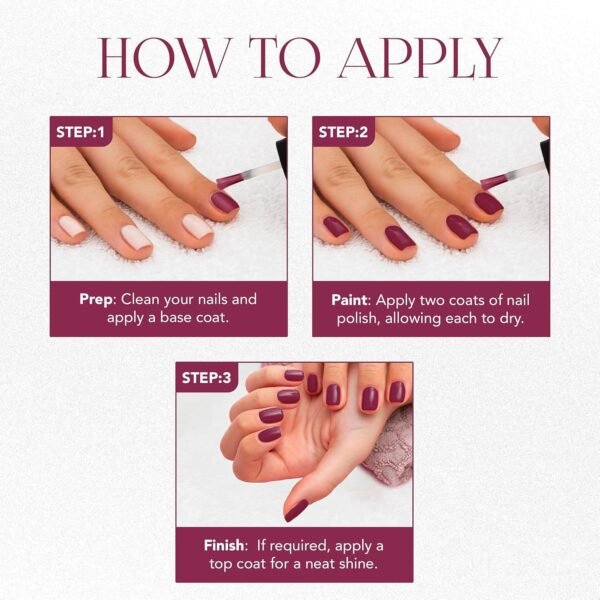 Gel-Intense-Nail-Paint-03_0ae1874c-2e10-4df8-bd8f-08a933e608bd.jpg OG Beauty Burgundy Plum Gel Intense Nail Polish (1 Pc / 10 ML)