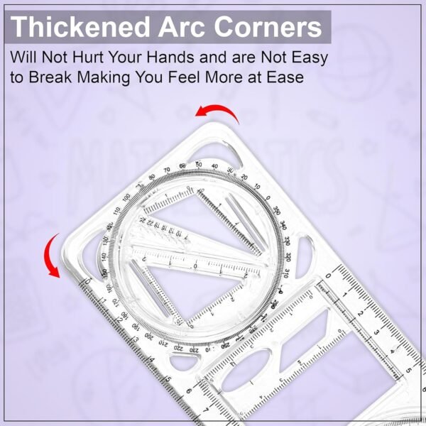 Multi-Functional Geometry Drawing Tool (1 Pc)