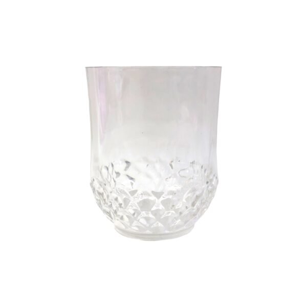Transparent Diamond-Pattern Drinking Glass Set (6 Pc Set)