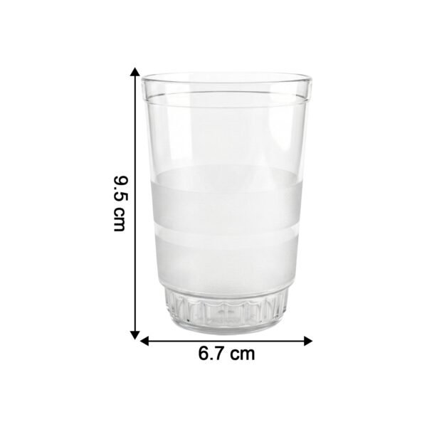 Transparent Janta Drinking Glass Set (300ml, 6 Pc Set)