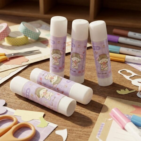 Cartoon-Themed Solid Glue Stick Pack of 5