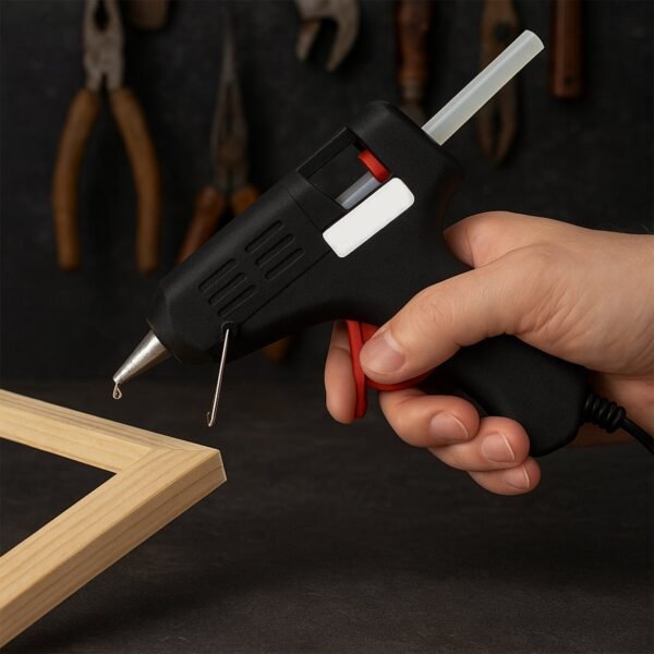 20W Hot Melt Glue Gun  – Fast-Heating Craft & Repair Adhesive Applicator (1 Pc)