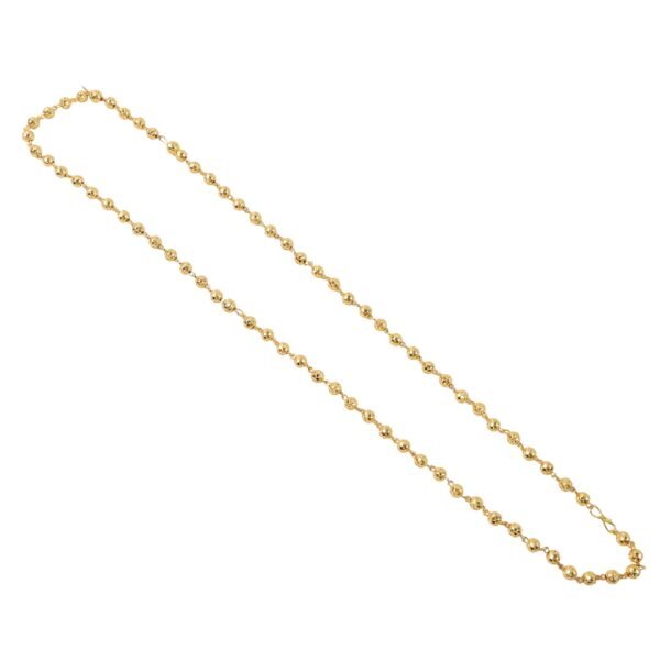 Elegant Gold-Tone Beaded Necklace Chain for Women (1 Pc)