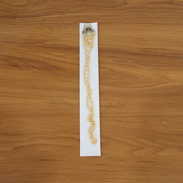 Elegant Gold-Tone Beaded Necklace Chain for Women (1 Pc)