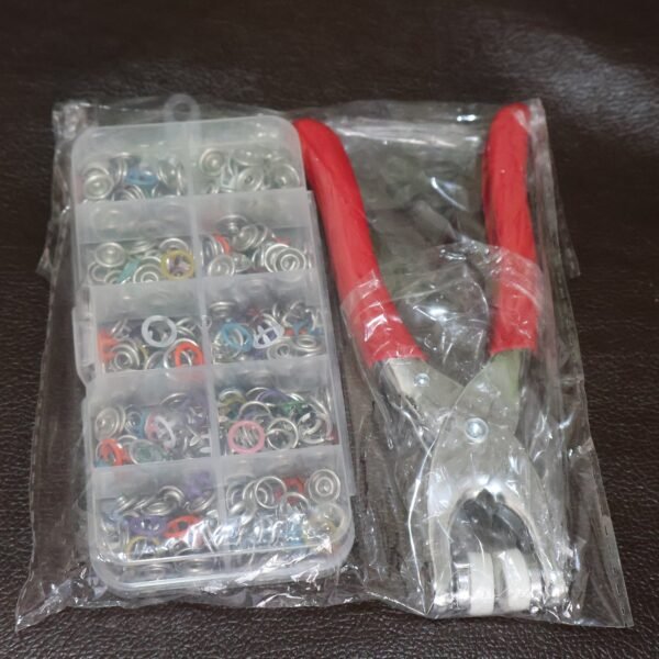 Grommet-Setting-Tool-10.jpg Heavy Duty Snap Button Fastener Plier Tool Kit (1 Set)