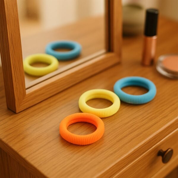 Seamless Soft Hair Elastics - (3 Pc / Set)
