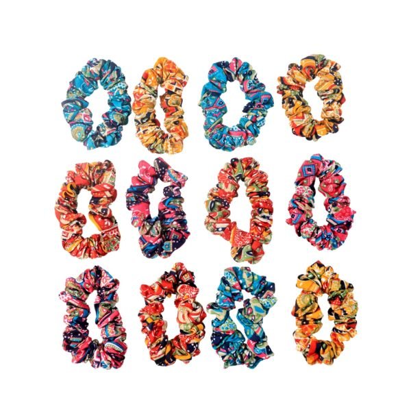Set of 12 Stylish Printed Fabric Hairband