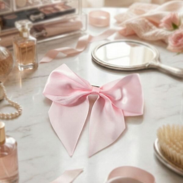 HairBowClip-02.jpg Elegant Satin Hair Bow Clip for Girls & Women (1 Pc)