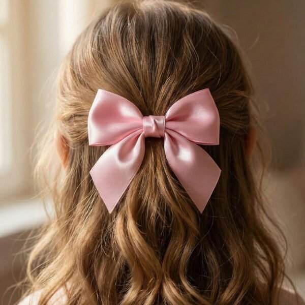 HairBowClip-06.jpg Elegant Satin Hair Bow Clip for Girls & Women (1 Pc)