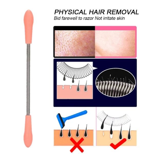 HairRemover-02_c1f972a1-2d18-463e-b1a3-71aff78fdd41.jpg Facial Hair Remover Set Spring Epilator Hair Removal Springs Eyebrow Razors (1 Pc)