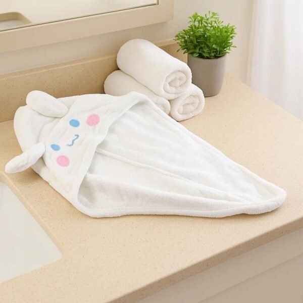 HairWrapperTowel-06.jpg Cute Cartoon Hooded Hair Drying Towel Cap (1 Pc)