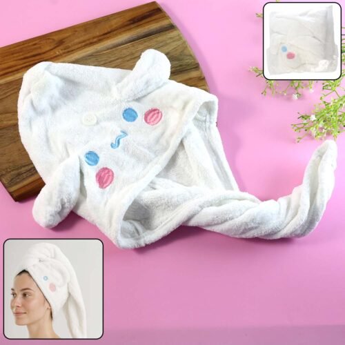 HairWrapperTowel-WOSKU-01.jpg Cute Cartoon Hooded Hair Drying Towel Cap (1 Pc)