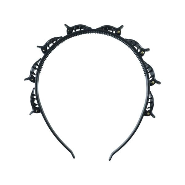 Hairband-With-Clips-05.jpg Adjustable Clip-On Hair Styling Headband (1 Pc)