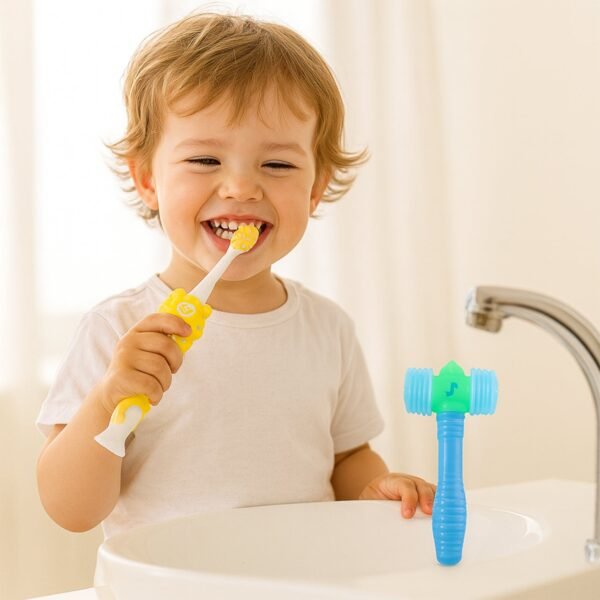 HammerToothbrush-03.jpg Kids Toothbrush and Hammer Toy Set