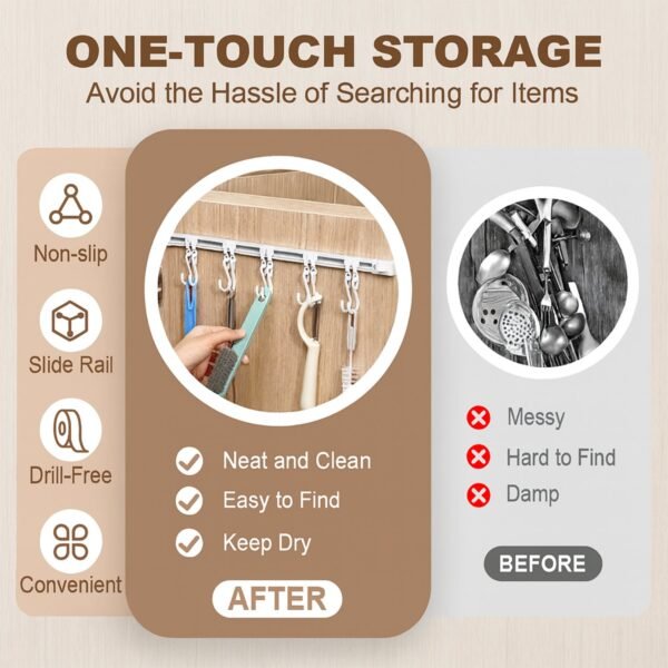 Hanging-Rack-Wall-Mounted-02.jpg Wall Mounted Kitchen Storage Rack Set