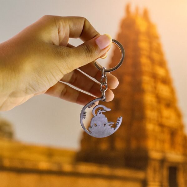 Hanumanji-02.jpg Devotional “Jai Shri Ram” Metal Keychain - (1 Pc)