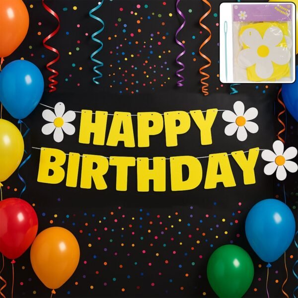 Happy Birthday Party Decoration Banner Set