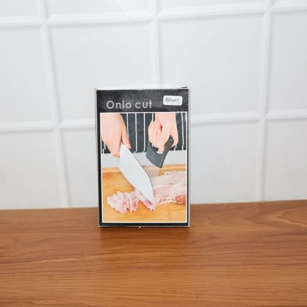 Stainless Steel Onion Cutter & Vegetable Slicer Holder Tool (1 Pc)