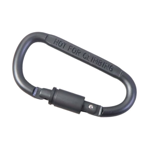Premium Heavy-Duty Metal Carabiner Hook with Screw Lock (1 Pc)