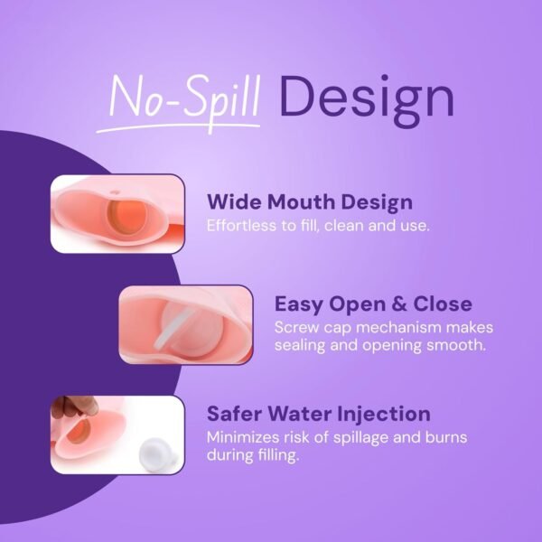 Premium Quality Rubber Hot Water Bag (31 x 19 Cm / 1 Pc)