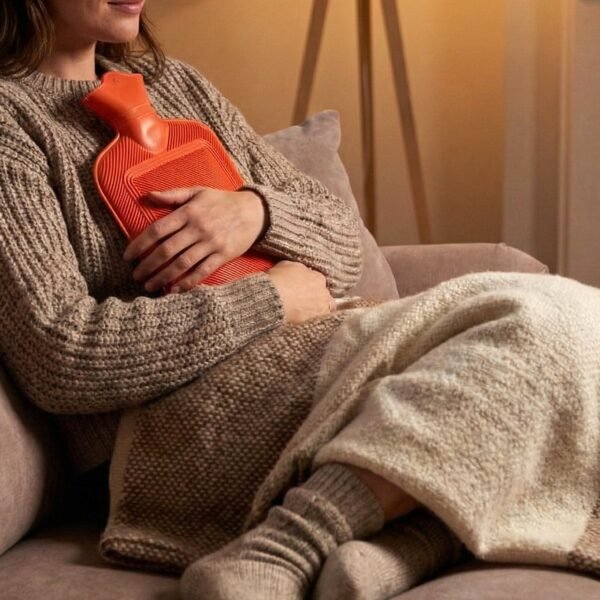 HotWaterBagRed-05.jpg Premium Rubber Hot Water Bag for Pain Relief (31x18 Cm)