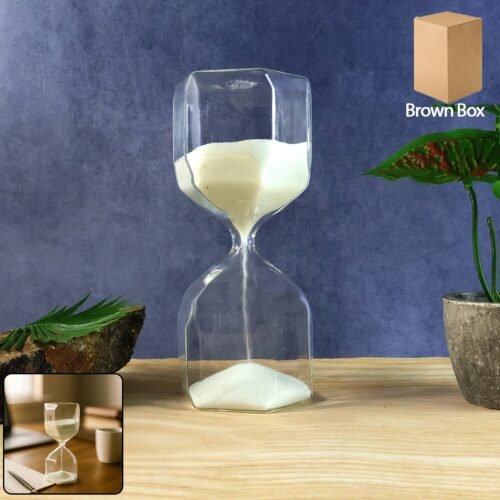 Hourglass-WOSKU-01.jpg Elegant Glass Hourglass Sand Timer (1 Pc)