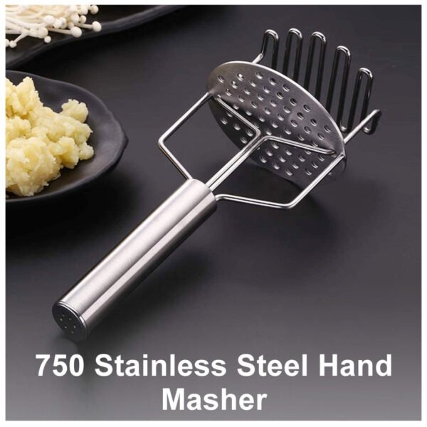 Stainless Steel Hand (Mash for Dal / Vegetable / Potato / Baby Food / pav bhaji)