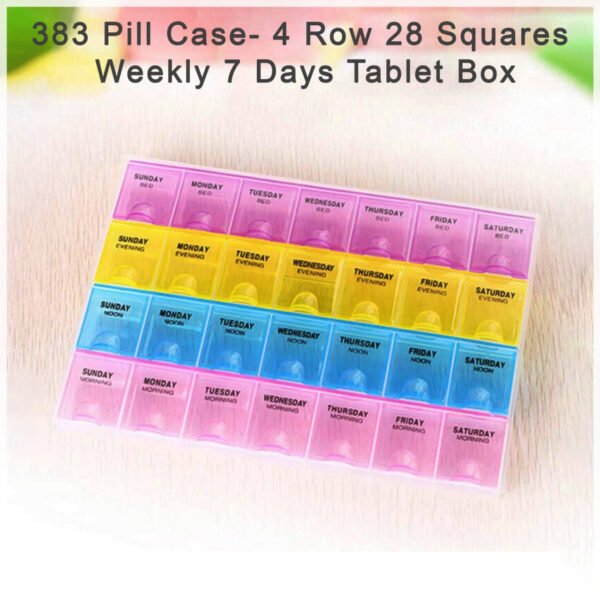 Weekly Pill Case 28-Slot Medicine Organizer