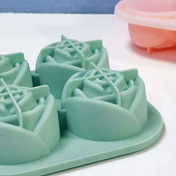 IceCubeMaker-05.jpg 4-Grid Rose-Shape Ice Cube Tray Mold with Lid