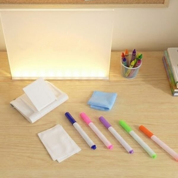 LED Acrylic Writing Board with USB Power (1 Set)