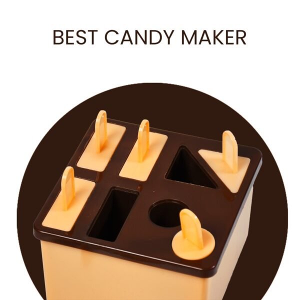 Plastic Kulfi Mold, Kulfi Molds 8 pcs Tray Ice Cream Mold (Brown Box)