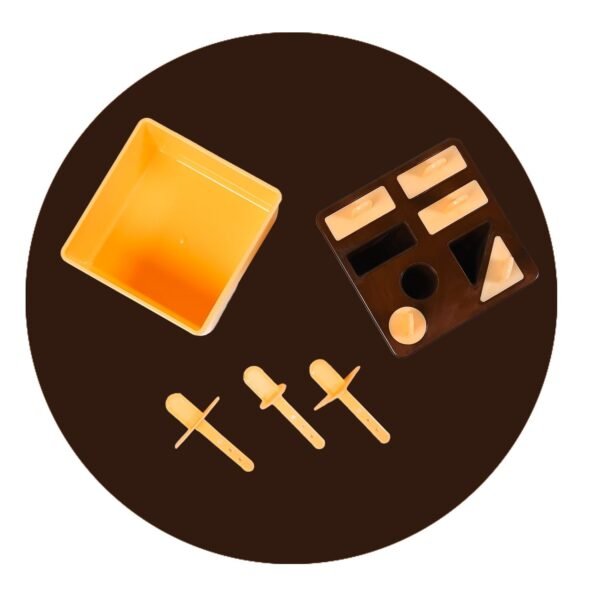 Plastic Kulfi Mold, Kulfi Molds 8 pcs Tray Ice Cream Mold (Brown Box)