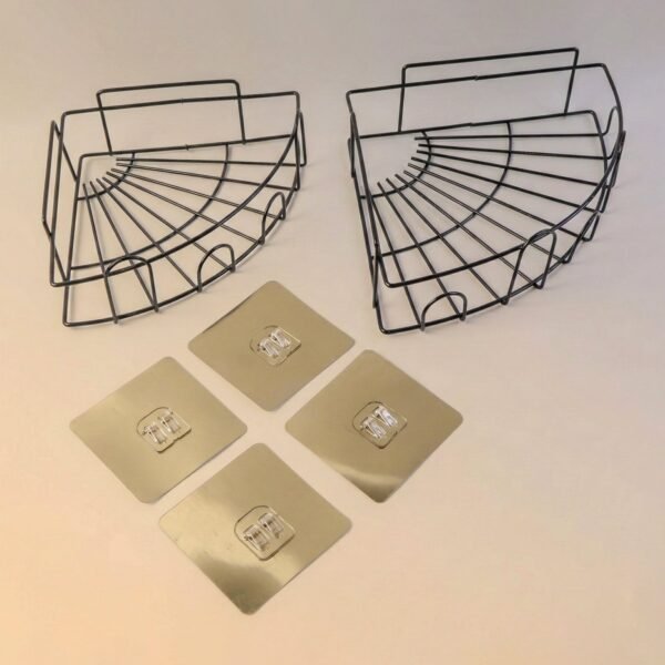 2 Pc Shower Caddy Corner for holding and storing various household stuffs and items etc.
