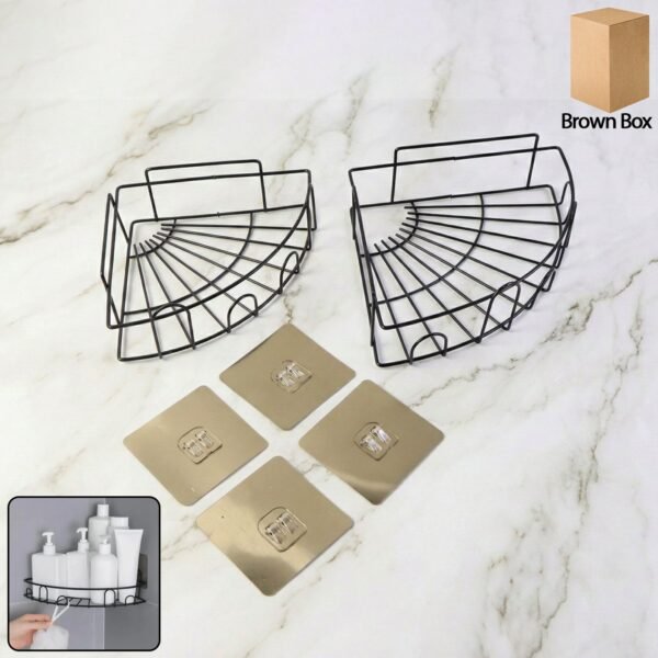 2 Pc Shower Caddy Corner for holding and storing various household stuffs and items etc.