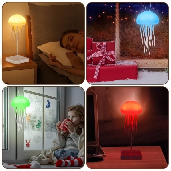 Jellyfish-Lamp-02.jpg Jellyfish Shape LED Mood Light Lamp (1 Pc)