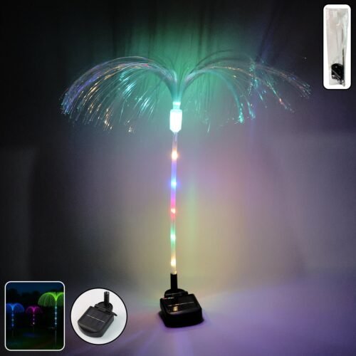 JellyfishLights-WOSKU-01a.jpg Solar-Powered Fiber Optic Garden Light - (1 Pc)