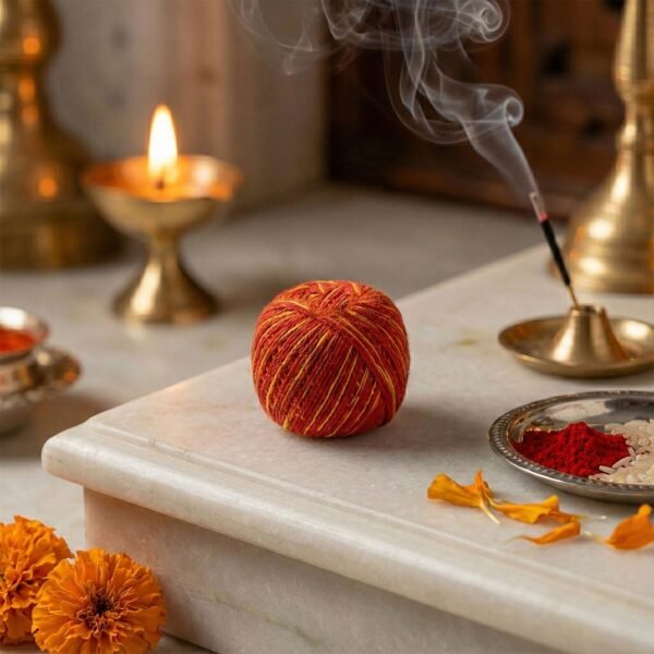 Traditional Pooja Kalawa Moli Sacred Cotton Thread Set (48 Pcs Set)