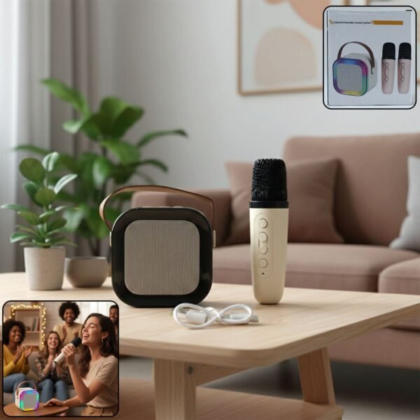 KaraokeSoundsystem-WOSKU-01.jpg B Grade Portable Karaoke Speaker (1 Set)