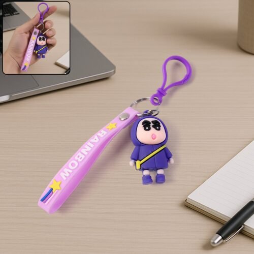 Keychain-01_165355df-0907-459f-bbc5-efec1283b4e9.jpg Cute Cartoon Character Silicone Keychain (1 Pc)