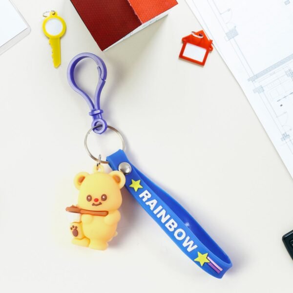Cute Bear Character Keychain (1 Pc)