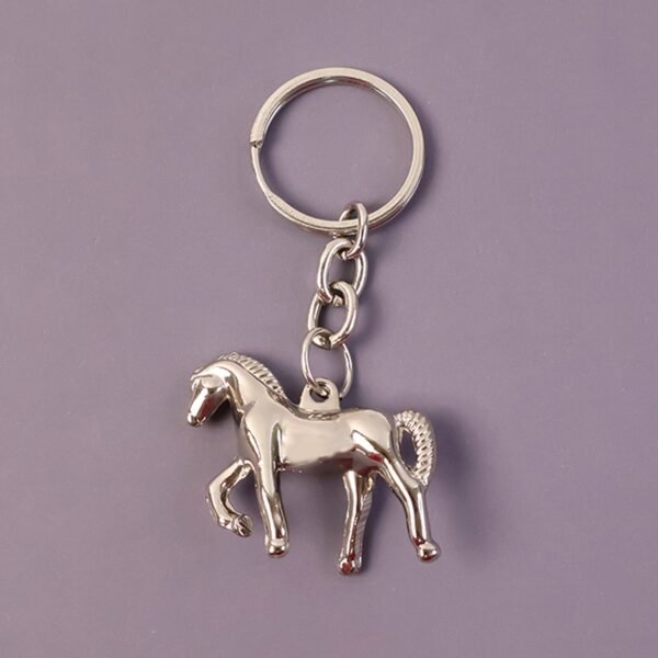 Premium Metallic Horse Shape Keychain (1 Pc)