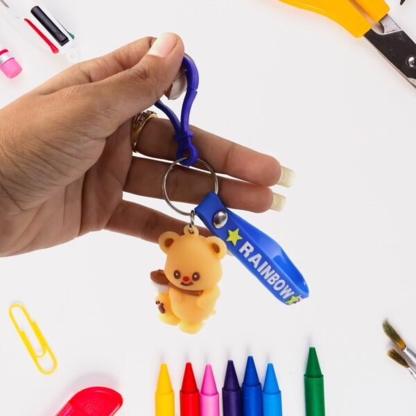 Cute Bear Character Keychain (1 Pc)