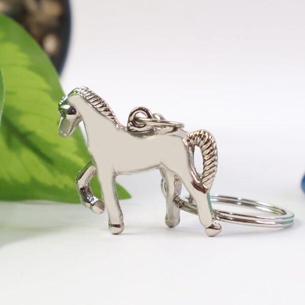 Premium Metallic Horse Shape Keychain (1 Pc)