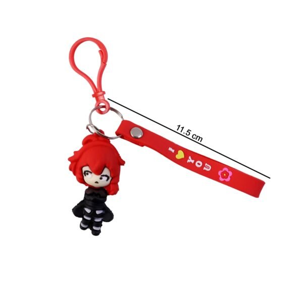 Keychain-06_0373f0d3-e338-453c-af85-5ce8bc4e80d5.jpg Cute Red Hair Cartoon Girl Silicone Keychain (1 Pc)