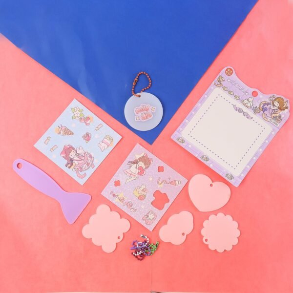 DIY Shrink Art Keychain Making Kit for Kids (1 Set)