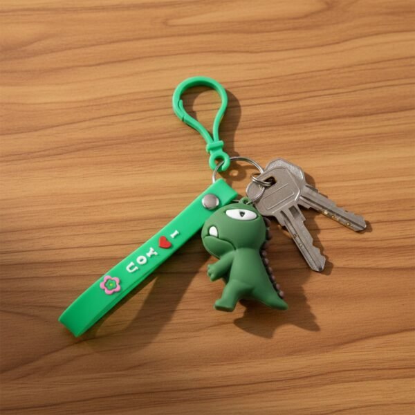 Keychain01-02.jpg Cute Dinosaur Cartoon Silicone Keychain (1 Pc)